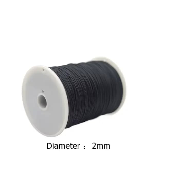 Cordon en Kevlar rouge et noir, résistant à l'usure, tressé, 2mm, pour bricolage, résistant au feu, résistant aux hautes températures, 560 degrés, cordons en aramide