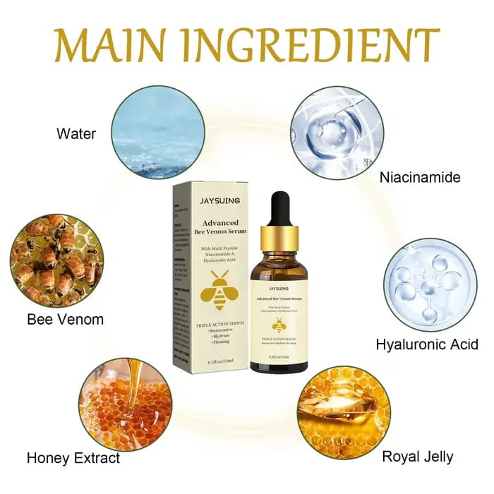 Essence Anti-rides à l'acide hyaluronique, 1ml, Anti-âge, polypeptide, peut réparer, hydrate et resserre la peau du visage