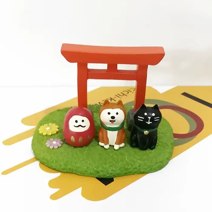 Porte Torii japonaise miniature rouge, étagère d'autel Shinto, mini sanctuaire, porte de bénédiction traditionnelle japonaise, Zen