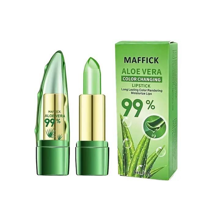 Rouge à lèvres à changement chaud à l'aloe vera pour une protection