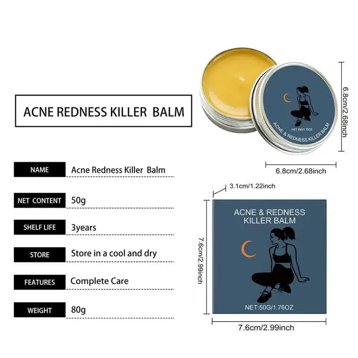 3 types de soins pour la peau du visage - Baume anti-acné et anti-rougeurs, baume hydratant et illuminateur quotidien, gommage visage, exfoliant, contrôle du sébum