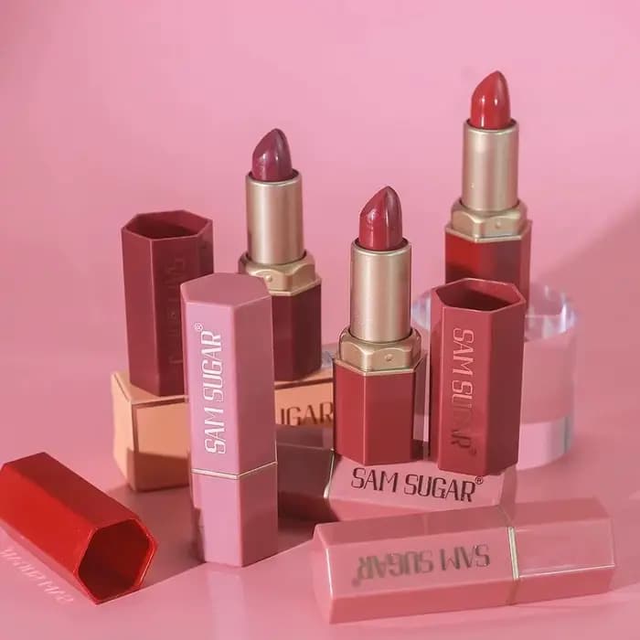 Rouge à lèvres barre d'or 6 couleurs