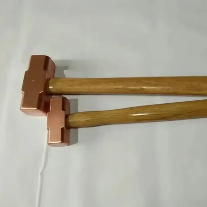 Outils de Construction multifonctions en cuivre rouge, grand marteau en cuivre, outils et accessoires de menuiserie, outils de travail de géologie