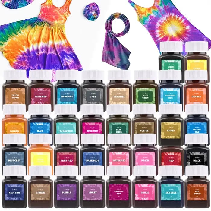 50ml Textile tissu colorant poudre teinture pour vêtements rénovation coloration rénovation lin jean coton jean cravate teinture bricolage