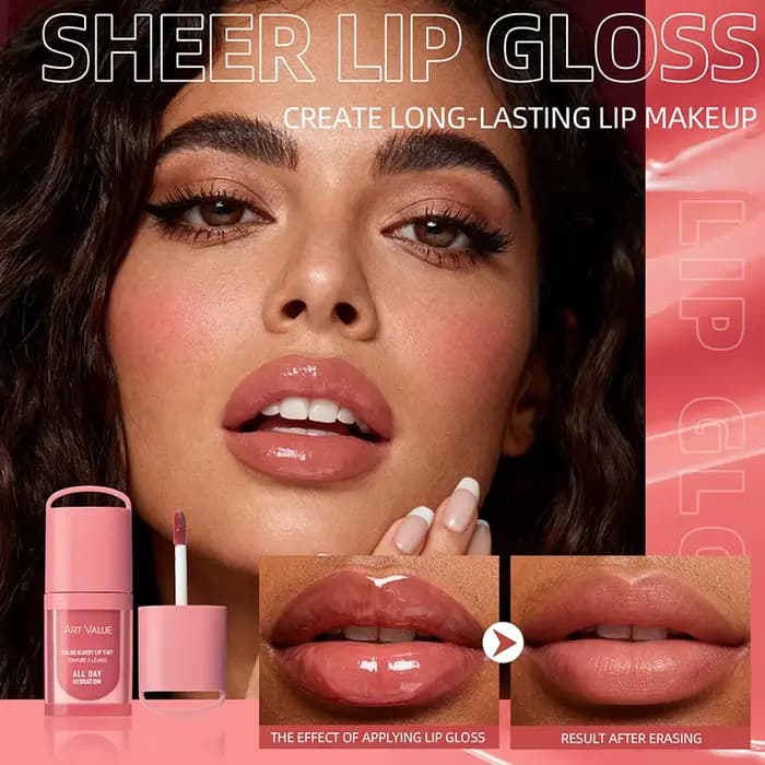 Gloss à lèvres effet miroir