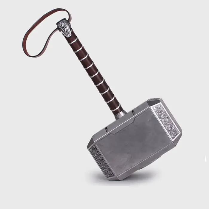 Marteau de Thor tonnerre marteau entièrement en métal film Cosplay armes modèle cadeau Marvel Avengers super-héros Iron Man recueillir jouet en boîte