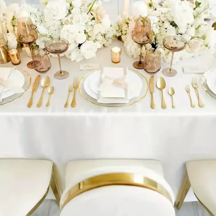 Nappe rectangulaire en Satin blanc, couverture de Table en soie brillante, décoration de Table lisse pour fête de mariage et Banquet
