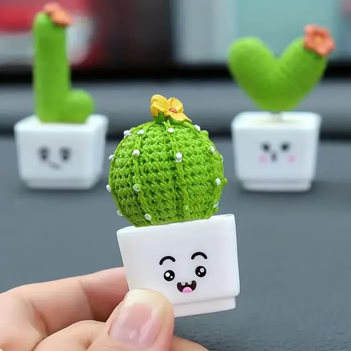 1 ensemble/4 pièces de mini-plantes succulentes en résine, décorations vertes, objets décoratifs mignons pour voiture, bureau, maison, salon et jardin féerique
