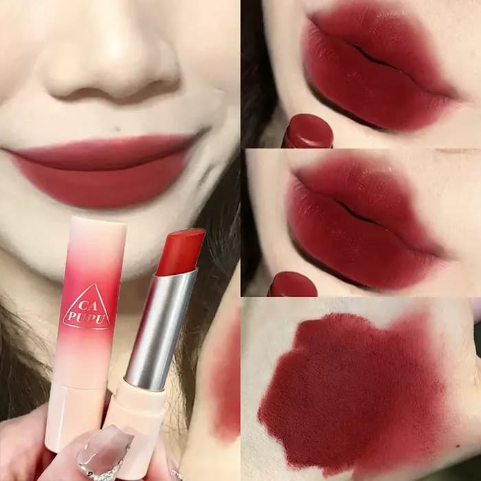 Lèvres mates 8 couleurs imperméables à l'eau longue durée facile à colorer velours mat sang rouge rose