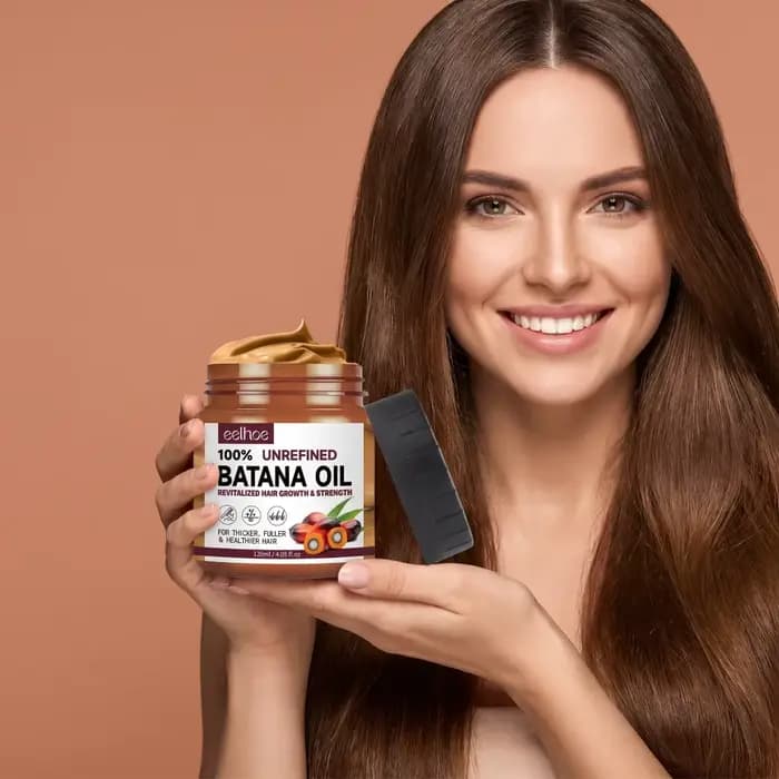 Baume nourrissant naturel pour le cuir chevelu à l'huile de Batana, renforce les cheveux faibles, favorise des cheveux plus épais, plus volumineux et plus sains, traitement capillaire quotidien à domi