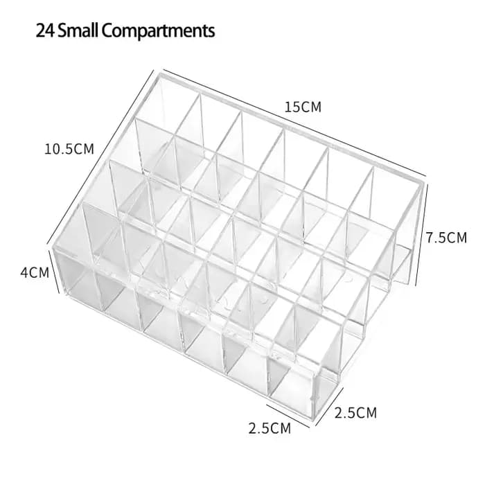 Boîte de Rangement Acrylique pour Rouge à Lèvres et Verhéritage à Ongles