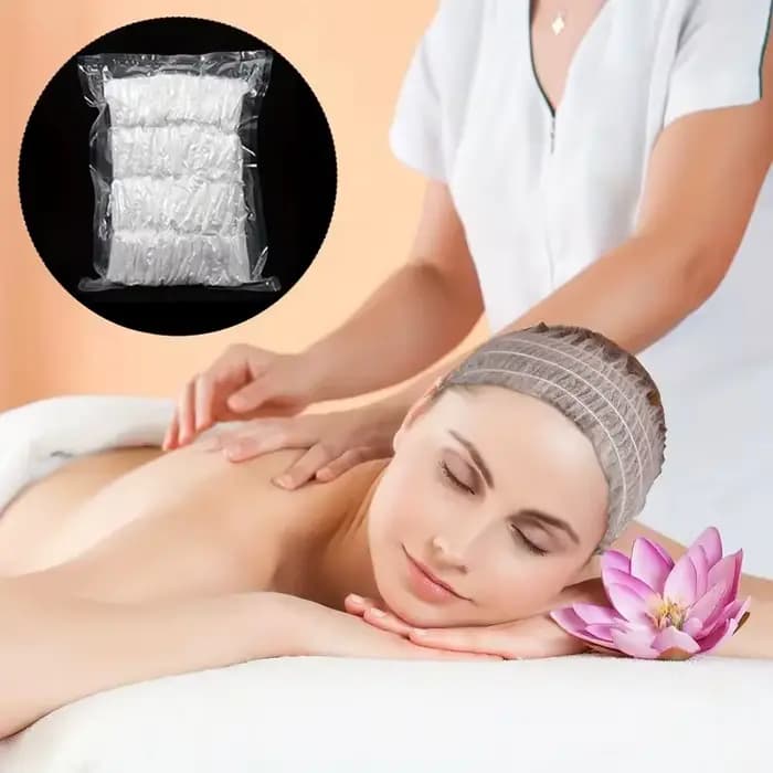 100/50/20 pièces bandeau de cheveux du visage jetable Non-tissé bandeaux de Spa élastique bandeau du visage outil de soins de la peau fournitures de Salon de beauté