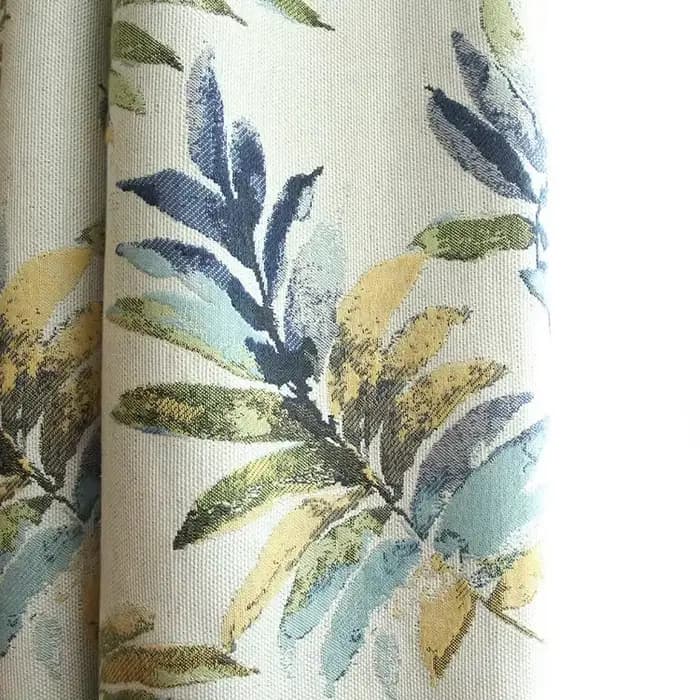 Rideaux pour salon salle à manger chambre nordique moderne Simple lumière ombrage feuilles pastorales soleil-ombrage lin couleur Jacquard