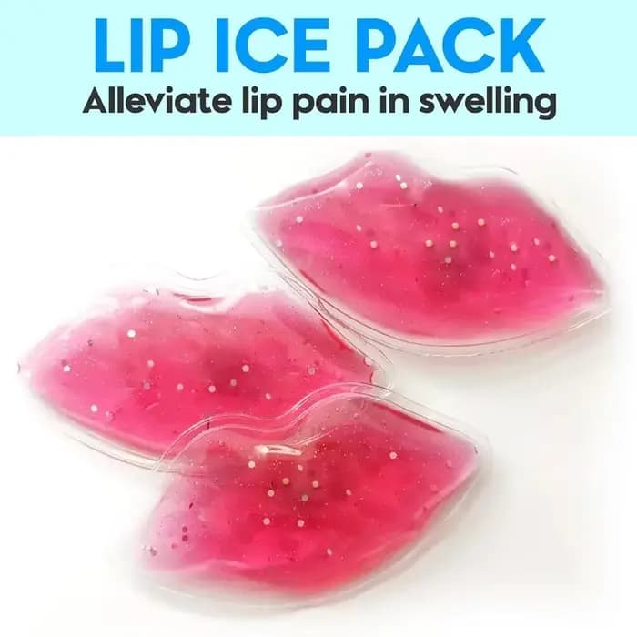 Gel à lèvres apaisant, bloc de glace