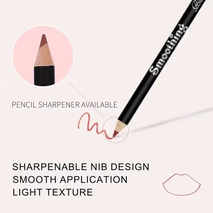 Crayon à lèvres mat imperméable 6 couleurs – Formule longue durée et sans transfert