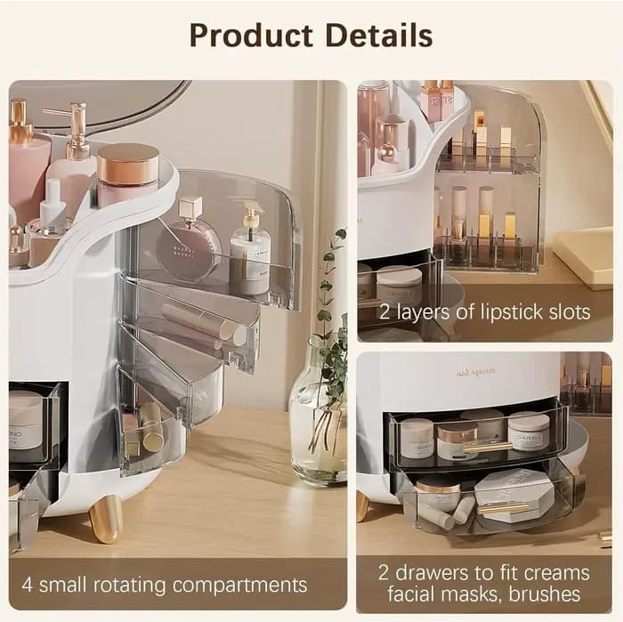 Boîte de rangement de cosmétiques