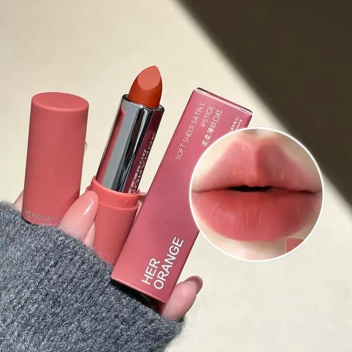 Rouge à lèvres mat transparent Herorange