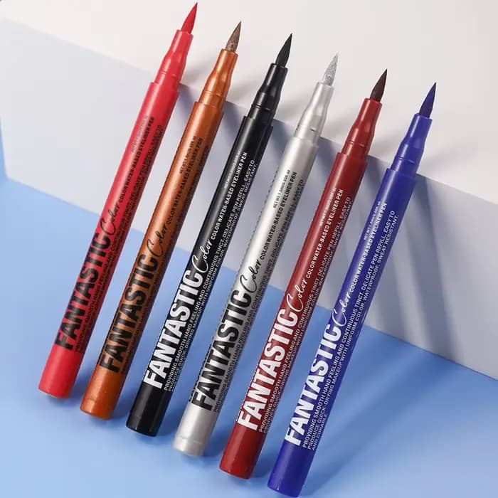 Eyeliner liquide rouge violet 12 couleurs