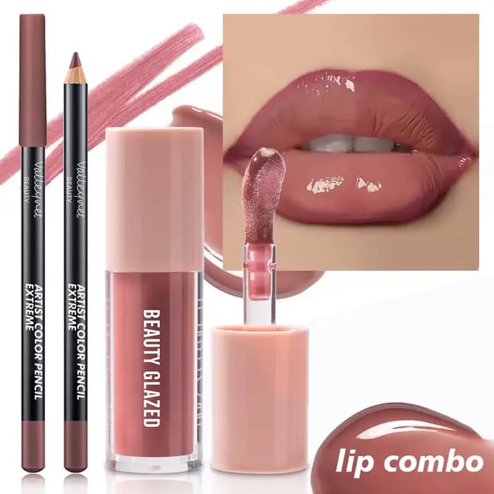 Maquillage pour les lèvres Texture velours 2 pièces/ensemble