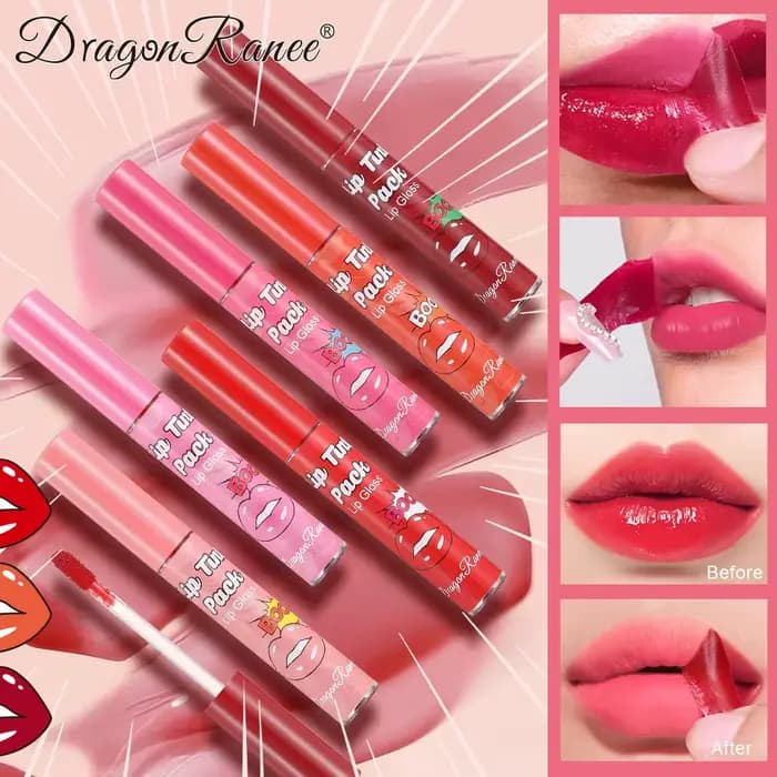 Peel Off Rose rouge brillant à lèvres contour
