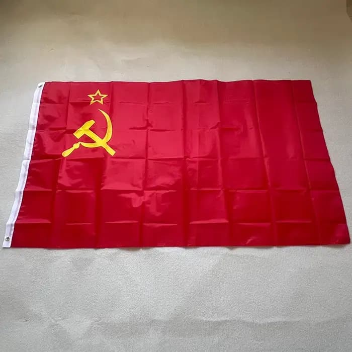 Drapeau du Fête Communiste de Chine Drapeau de Russie 90x150 cm Drapeau de l'ancienne Union Soviétique des Républiques Socialistes Soviétiques interdit