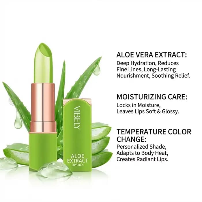 Baume à lèvres hydratant à l'aloe vera VIBELY