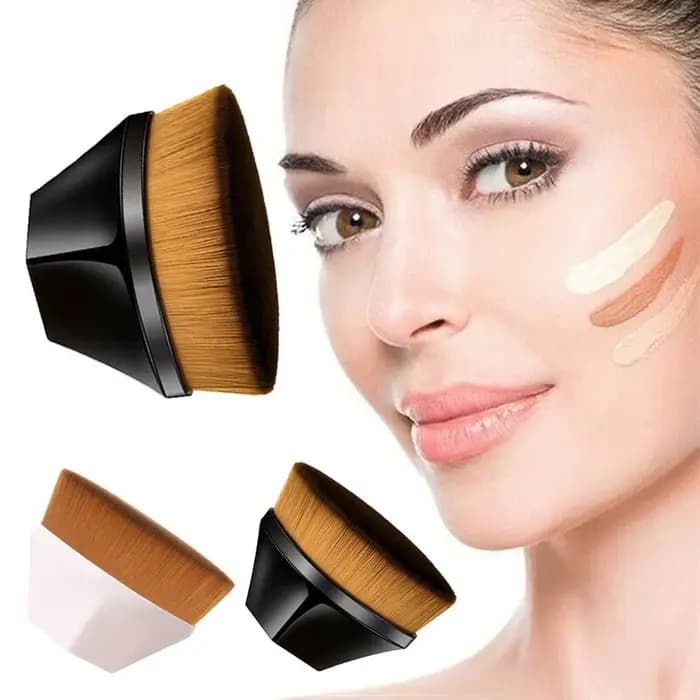 Pinceau de maquillage pour fond de teint en poudre liquide pour femme