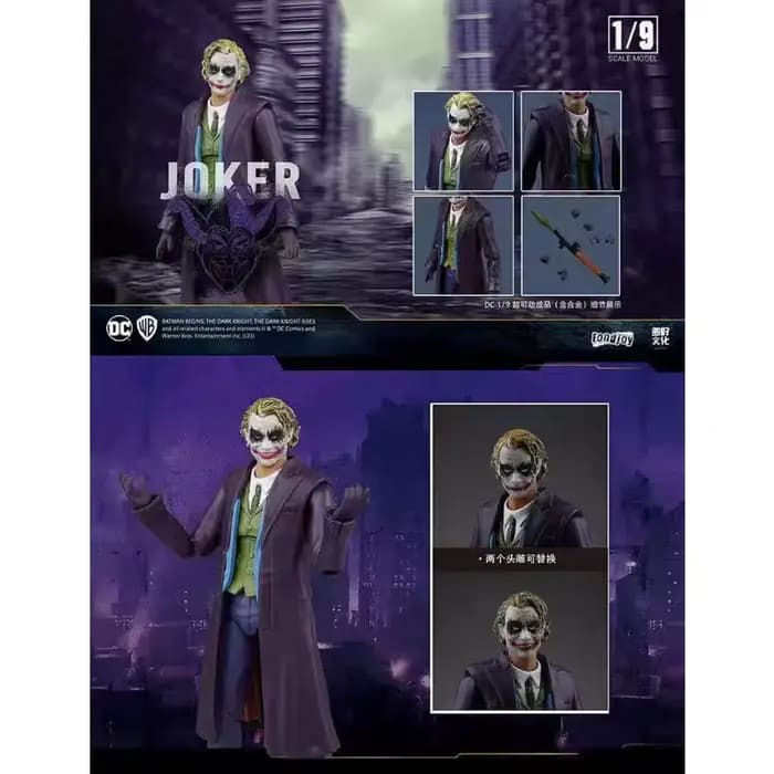 Figurines d'Anime Originales Fondjoy DC Justice League WONDER WOMAN/BATMAN/SUPERMAN/JOKER/HARLEY QUINN/CYBORG Collection de Modèles de Jouets