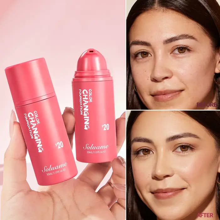 Fond de teint changeant de couleur SPF 20