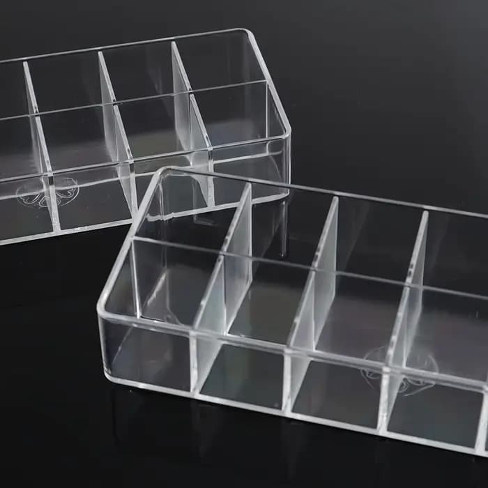 Support de rouge à lèvres transparent à 12 grilles
