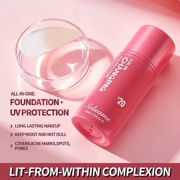 Fond de teint changeant de couleur SPF 20