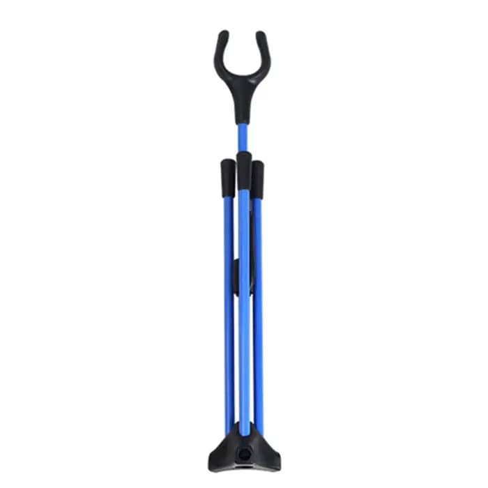 Support d'arc robuste pour arcs classiques et recurves, léger et portable avec base triangulaire pour une stabilité accrue