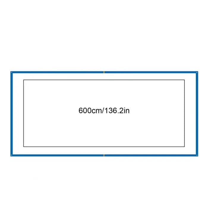 Lignes de délimitation durables pour terrain de beach-volley 26,3' x 52,6' avec sacs de sable