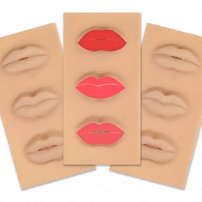 3 formes différentes de lèvres en Silicone pour pratique 5D
