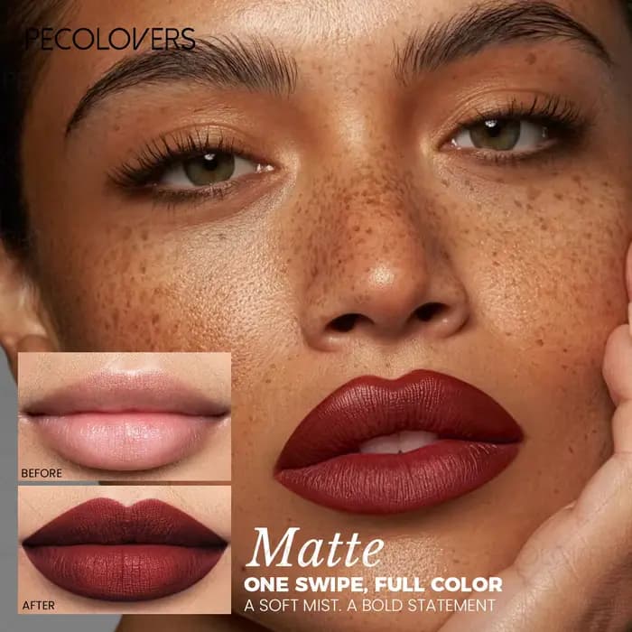 Rouge à lèvres mat 6 couleurs