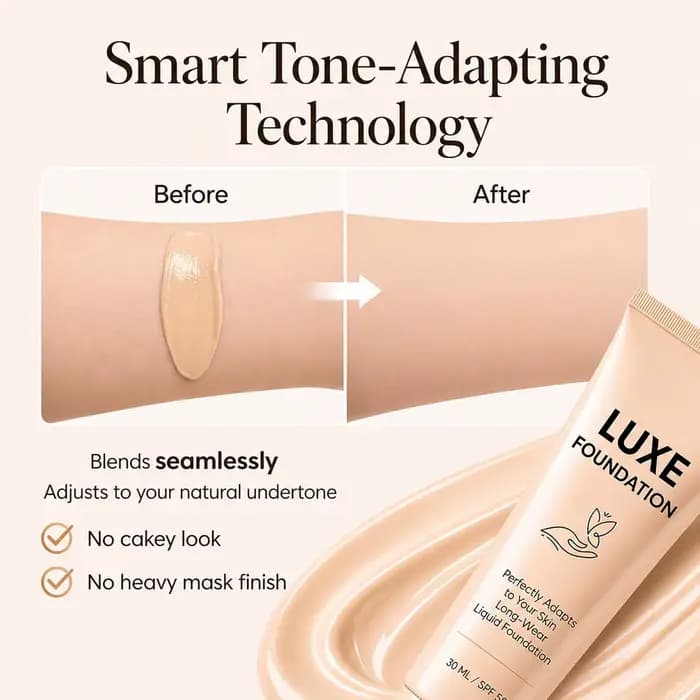 Fond de teint liquide changeant de couleur Luxe – Base de maquillage intelligente adaptative au