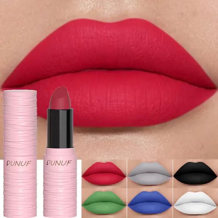 Rouge à lèvres mat, 6 couleurs
