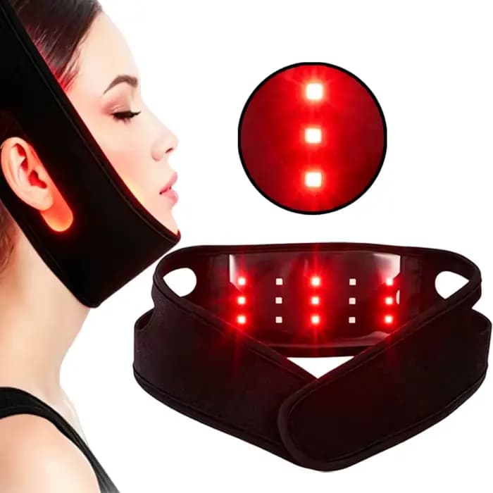 Outil de lifting du visage, masque de luminothérapie rouge, chauffage infrarouge lointain, photothérapie LED faciale, anti-âge, raffermissement de la peau, double réducteur