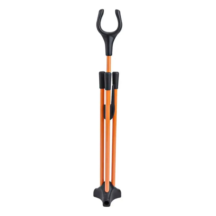 Support d'arc robuste pour arcs classiques et recurves, léger et portable avec base triangulaire pour une stabilité accrue