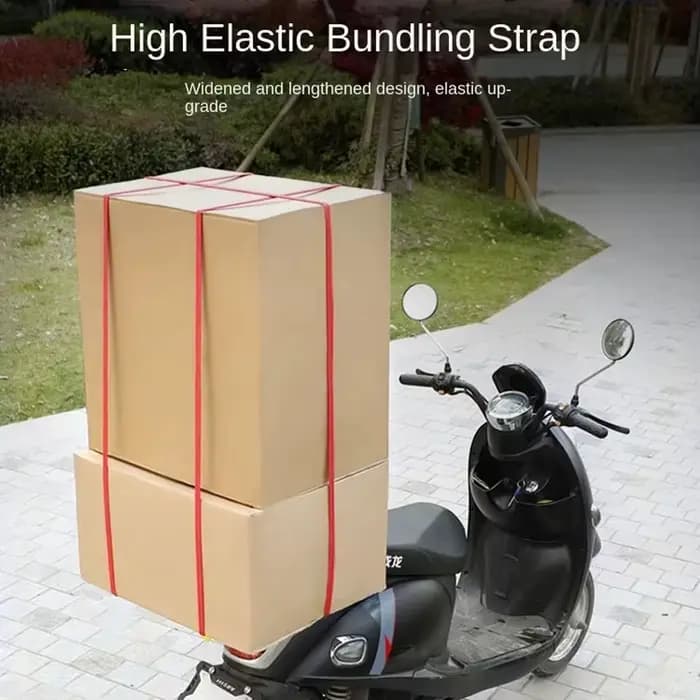 Crochets de corde de bagages en caoutchouc élastiques pour moto, attache de corde de vélo, sangle de porte-bagages automatique, crochet à bande fixe, accessoires de voiture