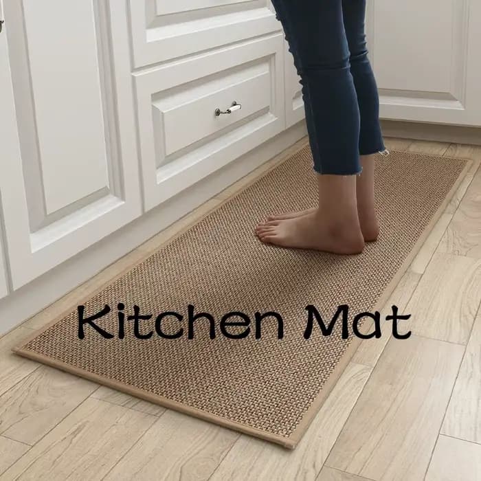 Lea-Tapis en Coton et Lin pour Porte de Cuisine, Polymères, pour Chambre à Coucher, Absorbant l'Eau et 0il, Non-ALD, Résistant à l'Eau, D343