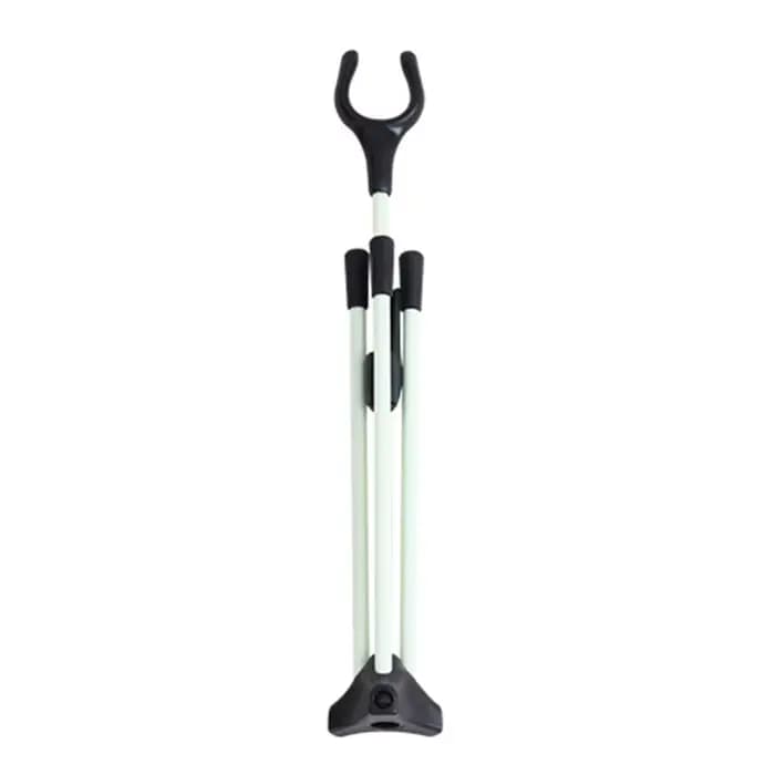 Support d'arc robuste pour arcs classiques et recurves, léger et portable avec base triangulaire pour une stabilité accrue