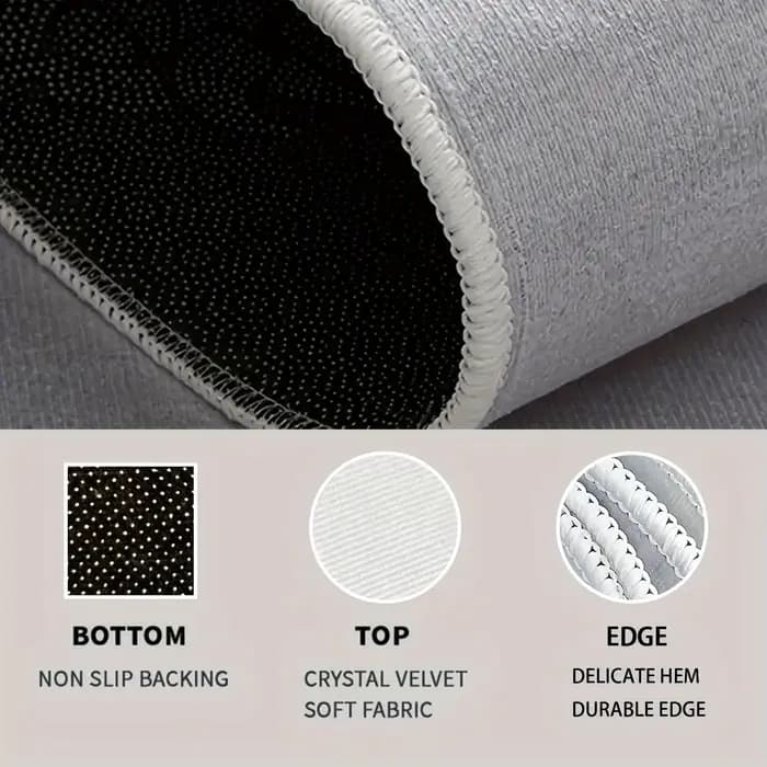 Paillasson à motif grec, un tapis d'entrée minimaliste pour la maison, adapté aux salons, chambres, bureaux, tables basses et hôtels