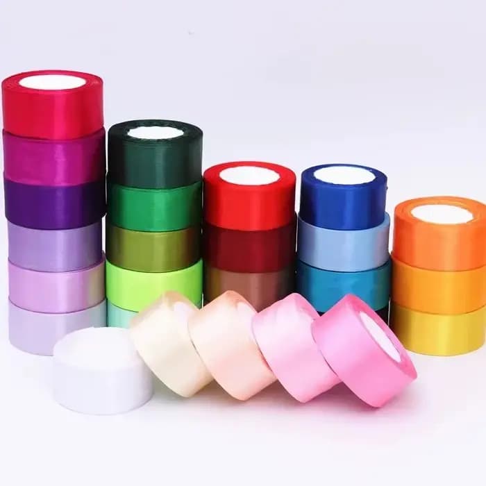 Rubans en Satin de soie, 1 Volume, 25yards, nœud artisanal, emballage cadeau fait à la main, décoration de fête de mariage, couture 6/10/15/20/25/40/50mm