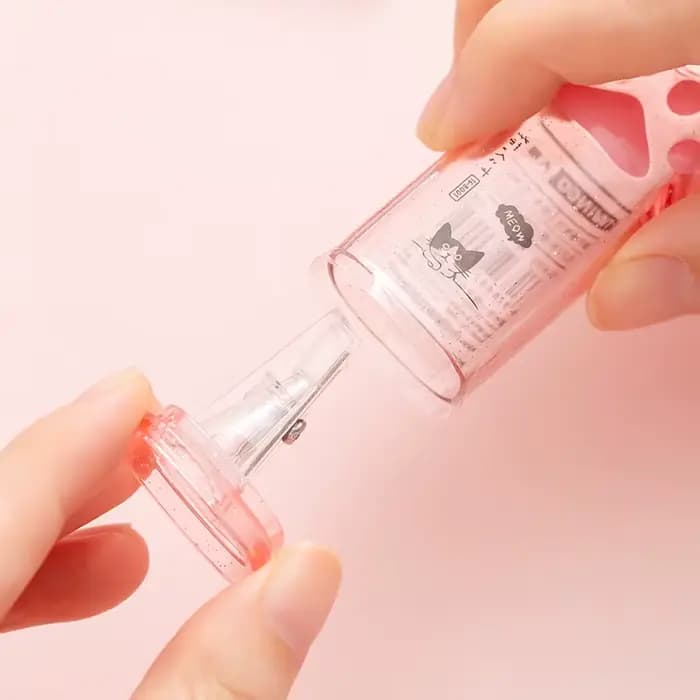 Taille-crayon Kawaii en forme de patte de chat, mignon, portable, cadeau de papeterie scolaire pour enfants