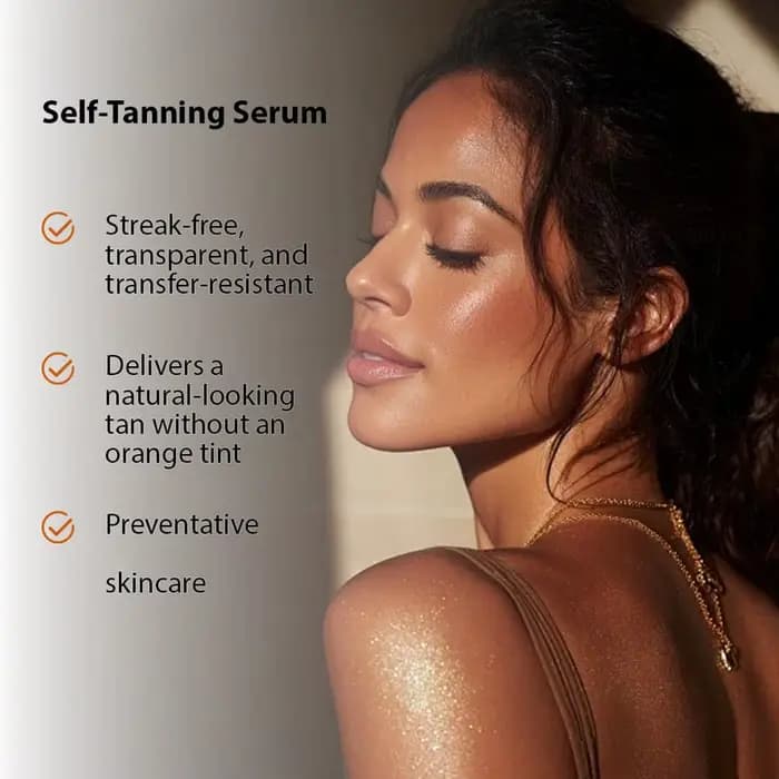 LUXE Les Gouttes Autobronzantes Illuminatrices pour le Visage 10ml – Sérum Bronzant Naturel Rapide