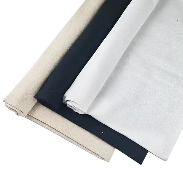 Tissu en lin naturel de 0,5 yard, tissu en lin de couleur unie, tissu en lin uni respirant, adapté à la broderie, au point de croix, à la couture, au patchwork, aux nappes, à la décoration intérieure 