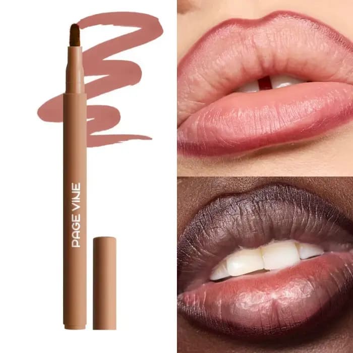 Crayon à lèvres velours mat rouge nu Contour teinte