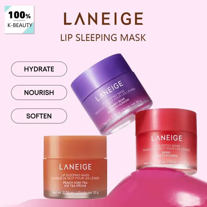 Masque de nuit pour les lèvres Laneige 20g