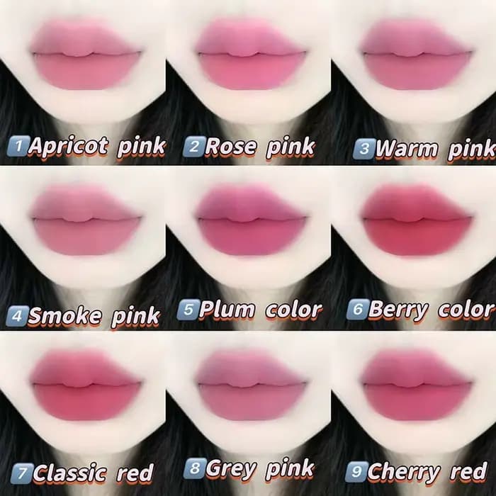 Cappuvini Mousse à lèvres velours 9 couleurs – Finition mate et naturelle